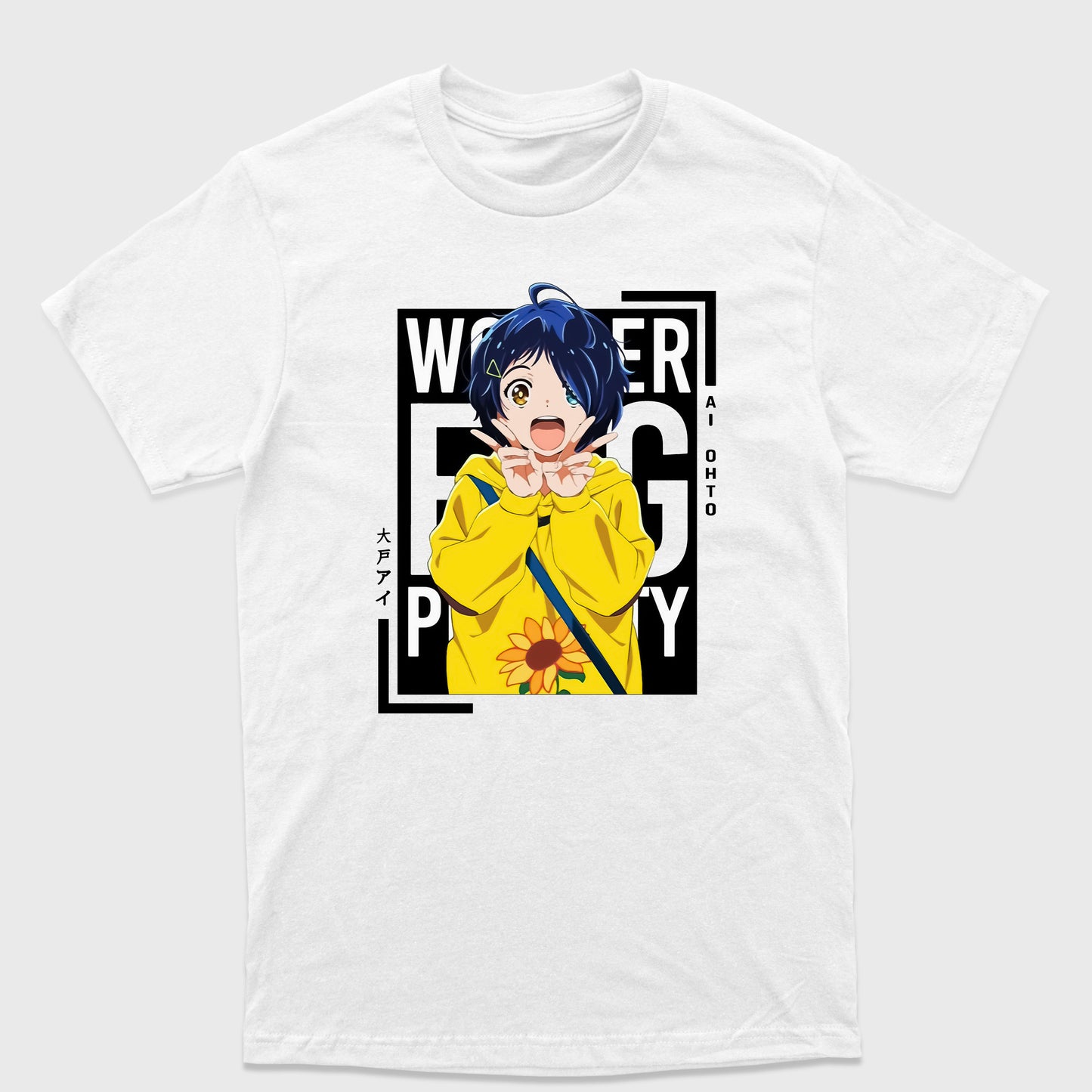 Camiseta Básica Ai Ohto Happy Wonder Egg Priority