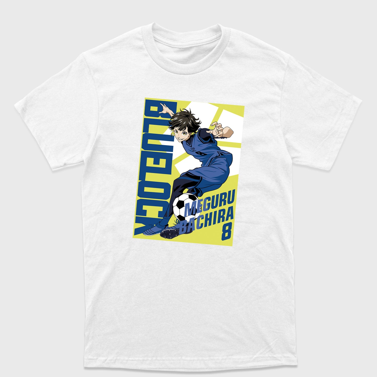 Camiseta Básica Meguru Bachira Blue Lock