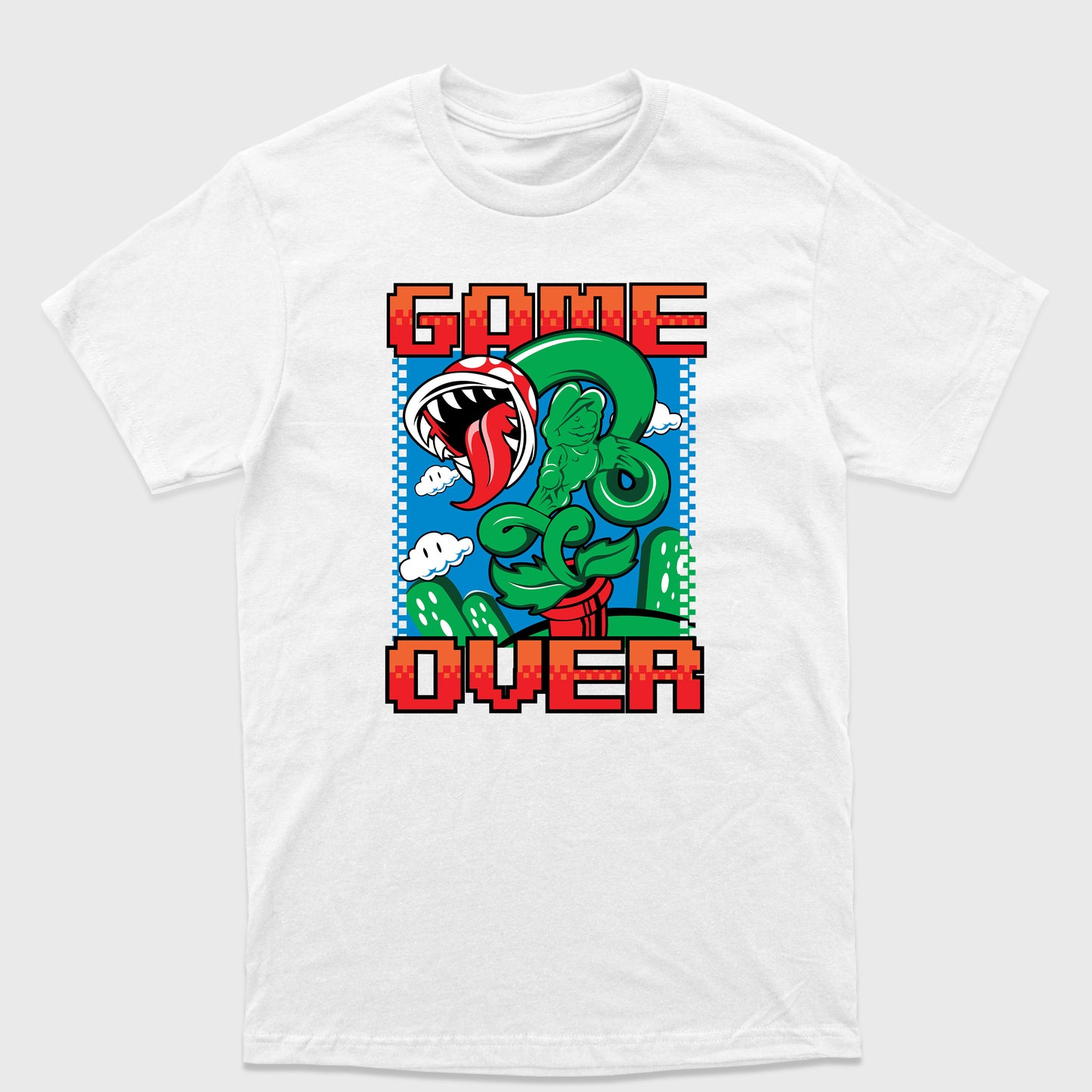 Camiseta Básica Game Over Mario World