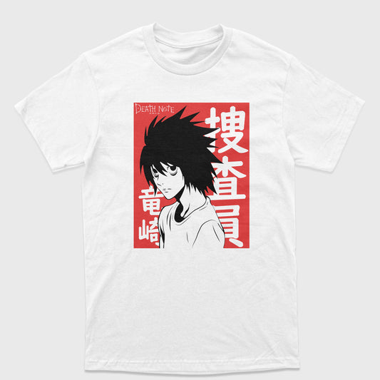 Camiseta Básica Detetive L Death Note