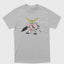 Camiseta Básica Gundam Mecha Chibi Cinza 