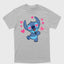 Camiseta Básica Stitch com Corações