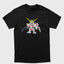 Camiseta Básica Gundam Mecha Chibi Preto
