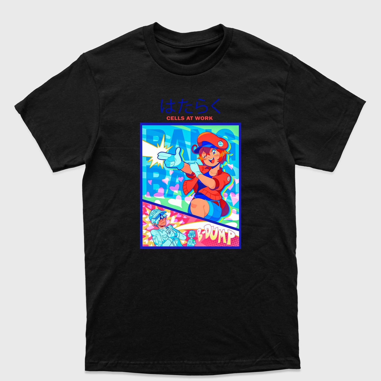 Camiseta Básica Cells At Work Anime
