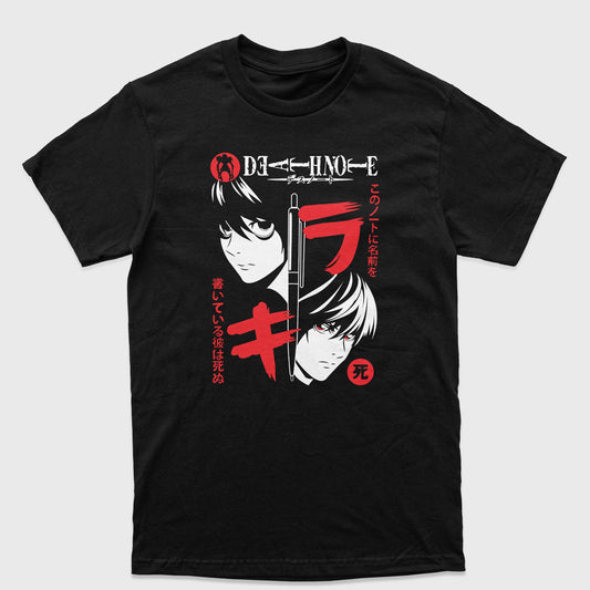 Camiseta Básica L e Kira Death Note
