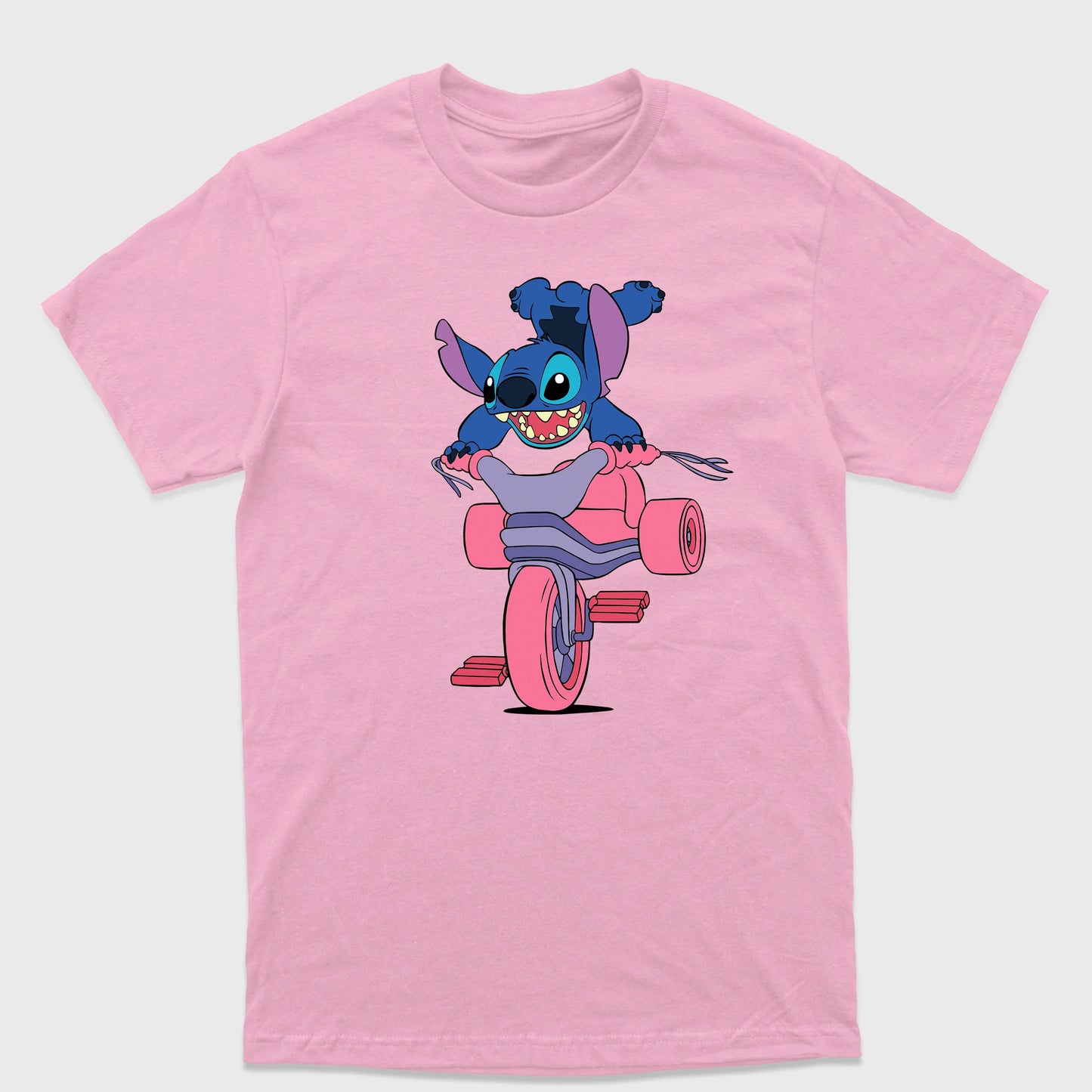 Camiseta Básica Stitch Andando Velotrol
