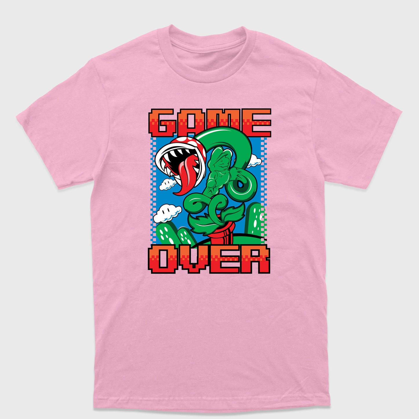 Camiseta Básica Game Over Mario World