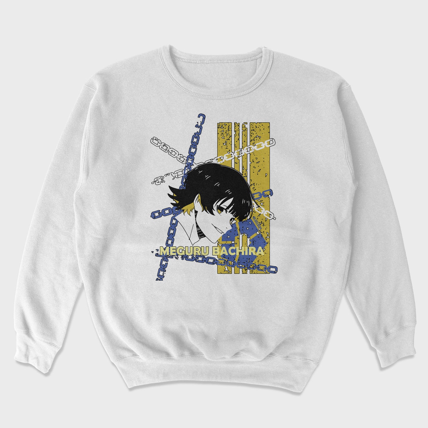 Moletom Gola Redonda Bachira Chain Break Blue Lock