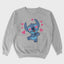 Moletom Gola Redonda Stitch com Corações