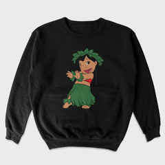 Moletom Gola Redonda Lilo Dançando Hula