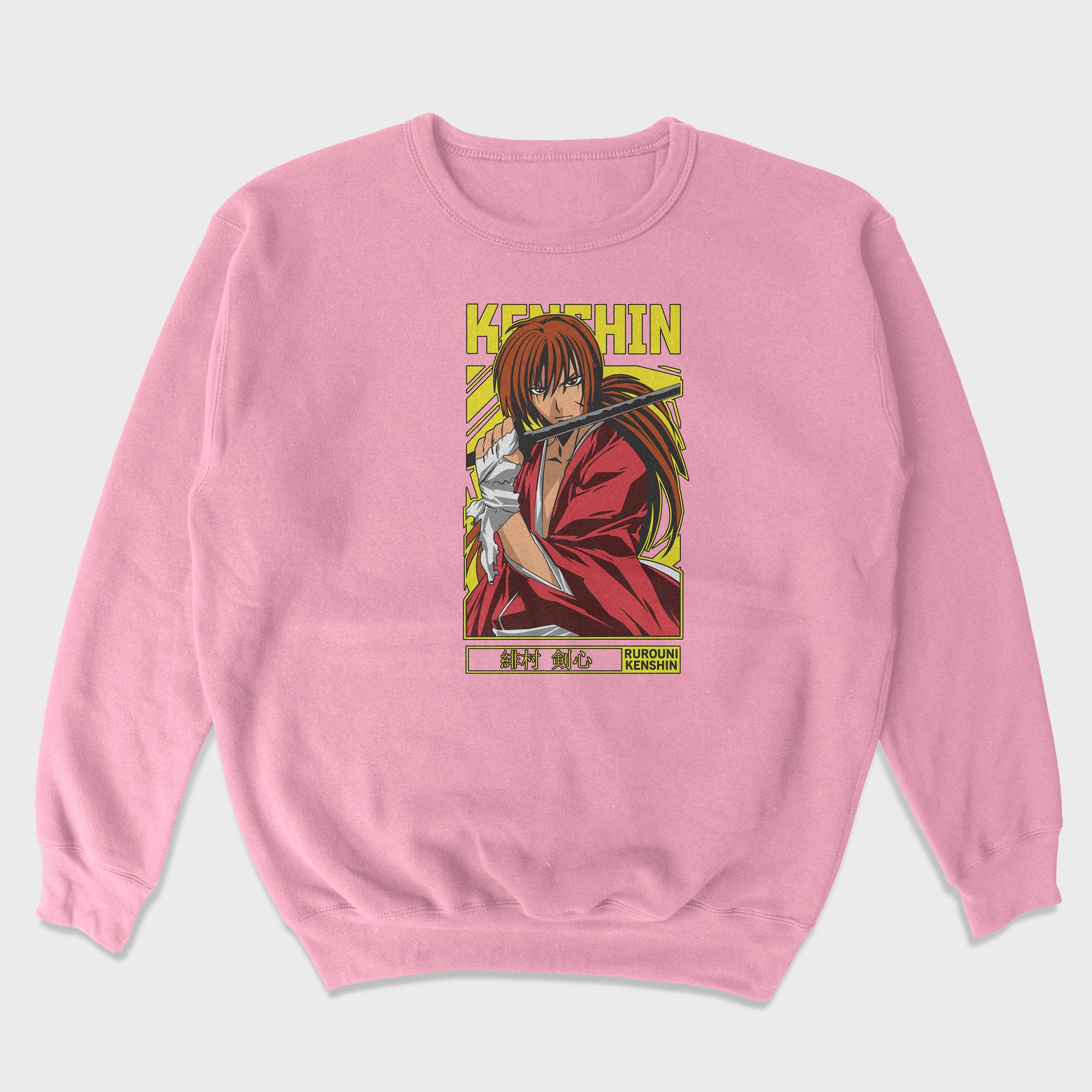 Moletom Gola Redonda Kenshin Hitokiri Battousai Samurai X-rosa bebe