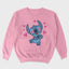 Moletom Gola Redonda Stitch com Corações