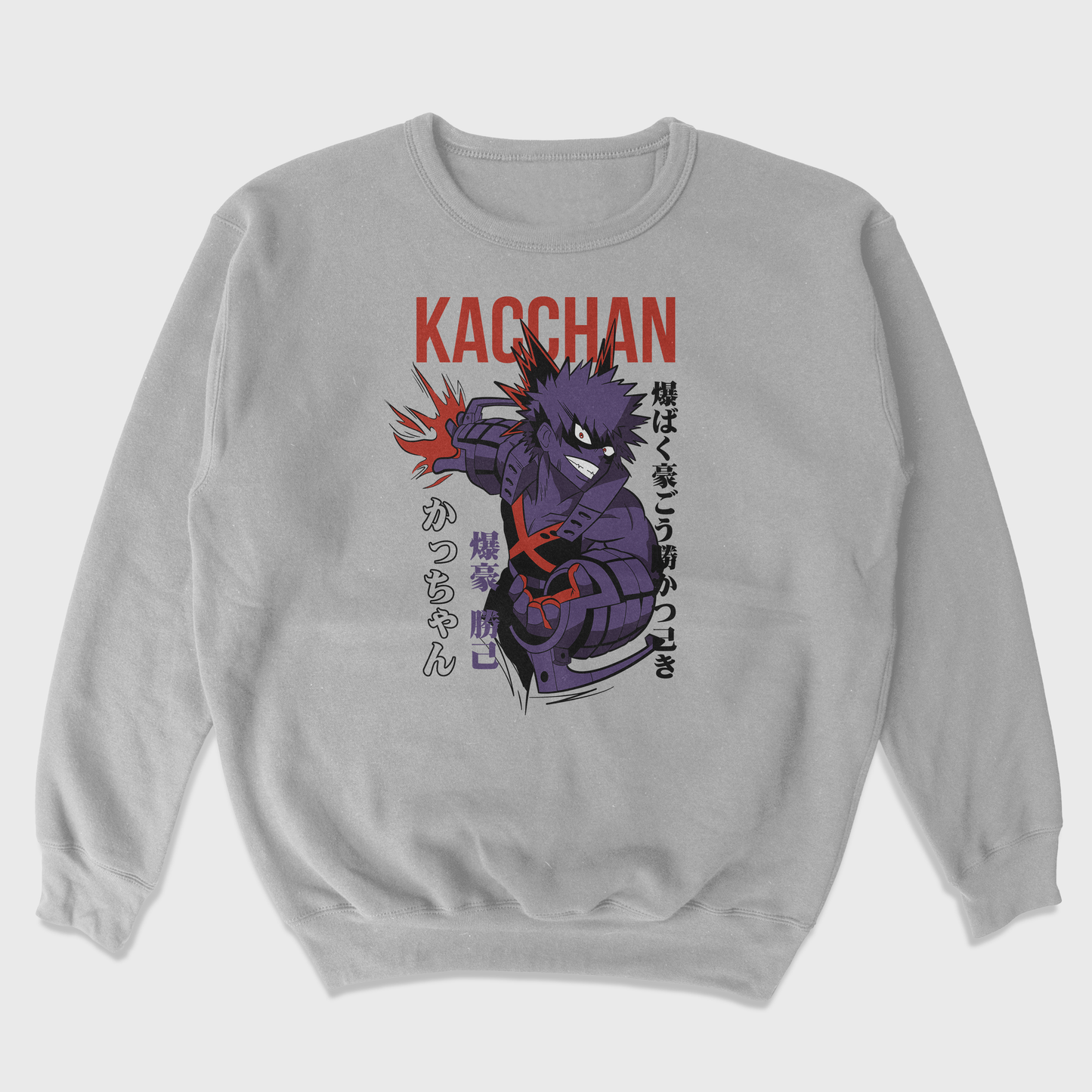 Moletom Gola Redonda Bakugou Boku No Hero Kacchan My Hero