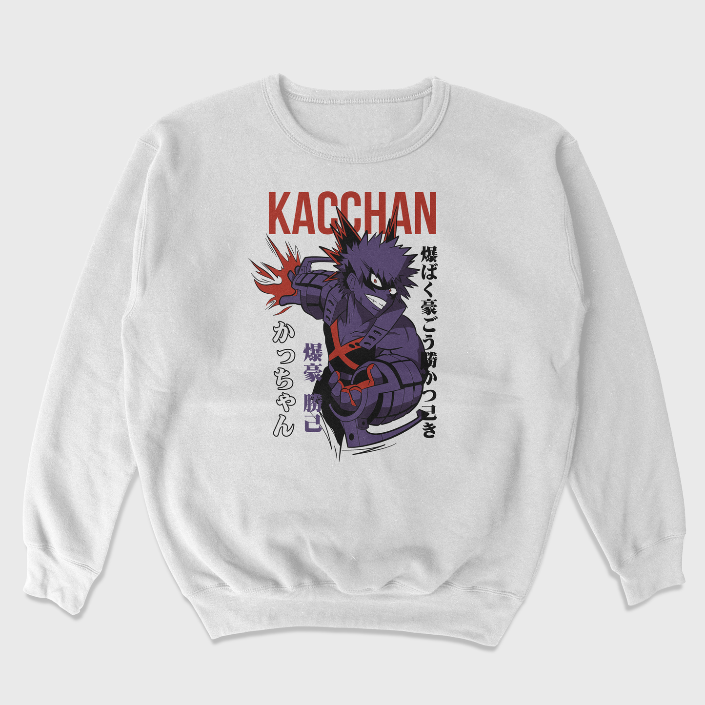 Moletom Gola Redonda Bakugou Boku No Hero Kacchan My Hero