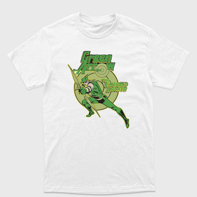 Camiseta Básica Green Arrow DC Comics Branco
