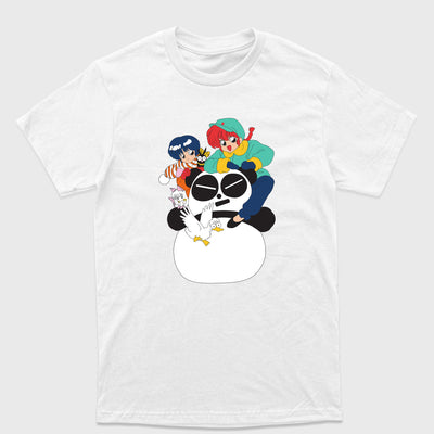 Camiseta Básica Ranma  Personagens Branco
