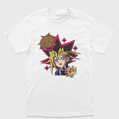 Camiseta Básica Yugi e Kuriboh Yu-Gi-Oh