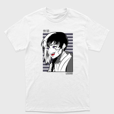 Camiseta Básica Asagiri Gin Dr. Stone Branco