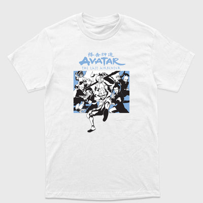 Camiseta Básica Avatar Personagens Turma Aang