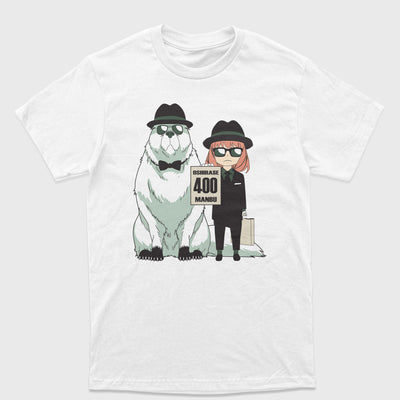 Camiseta Básica Bond e Anya Spy x Family