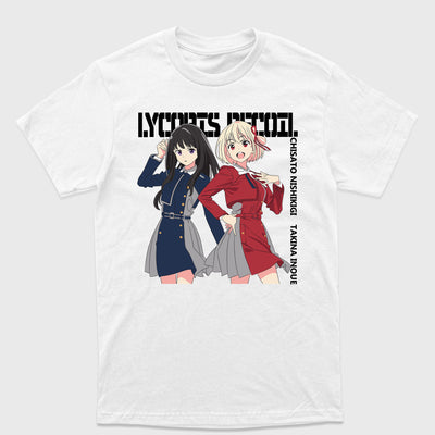 Camiseta Básica Chisato e Takina Lycoris