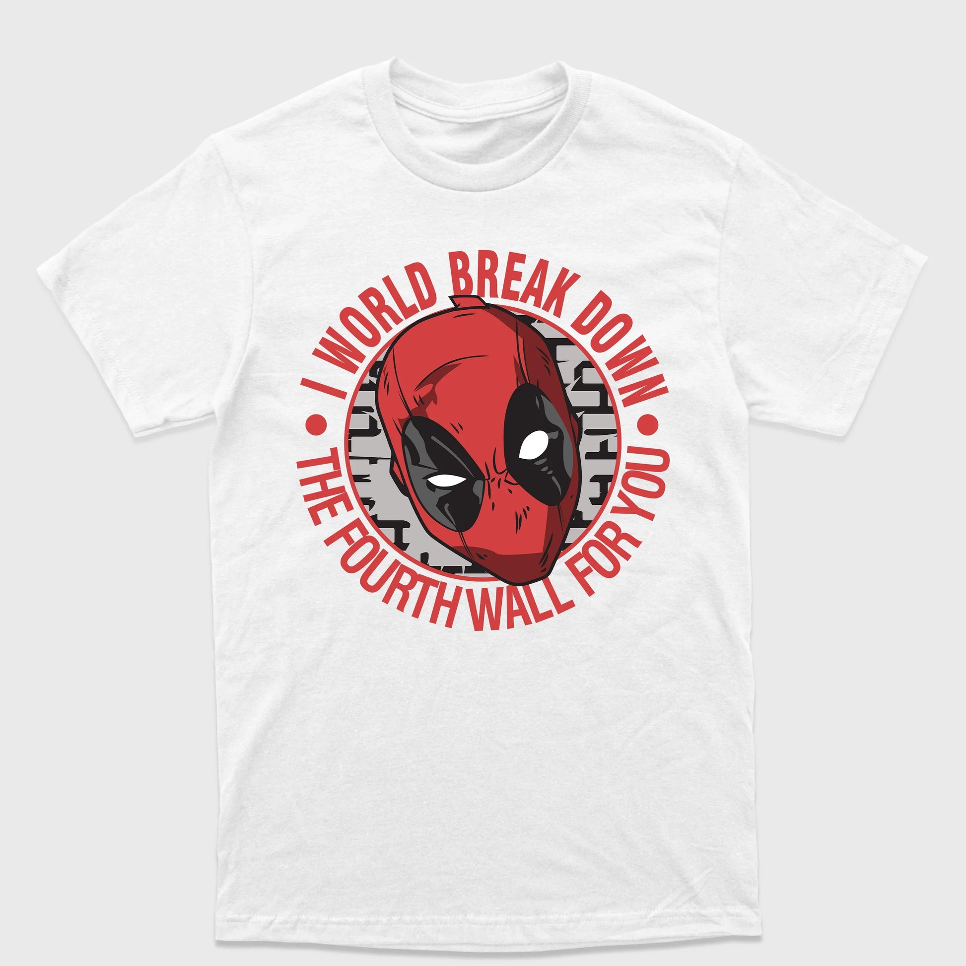 Camiseta Básica Deadpool I World Break Down Branco