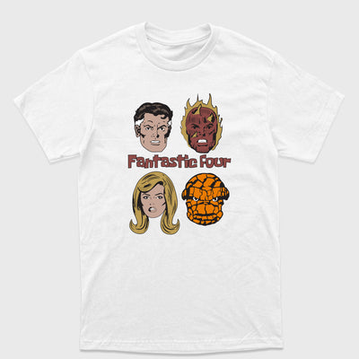 Camiseta Básica Fantastic Four Branco