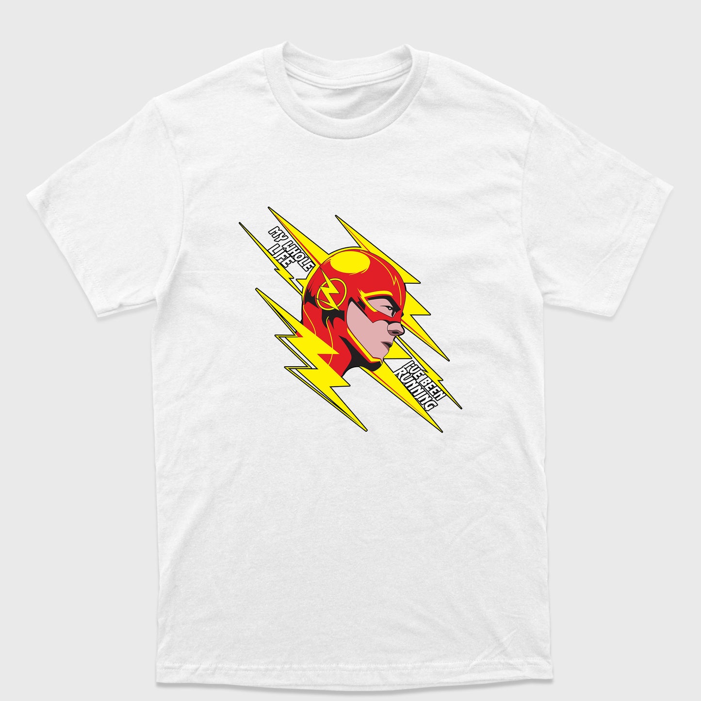 Camiseta Básica Flash My Whole Life Branco