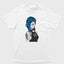 Camiseta Básica Unissex Jinx Arcane League of Legends Branco