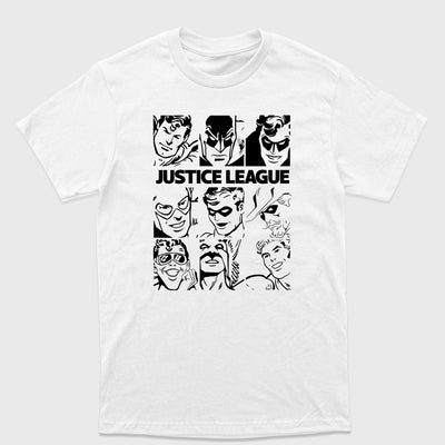 Camiseta Básica Justice League Black Branco