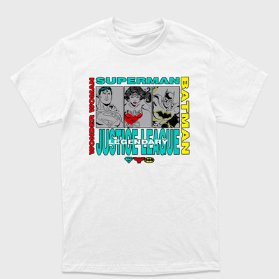 Camiseta Básica Justice League Legendary Branco