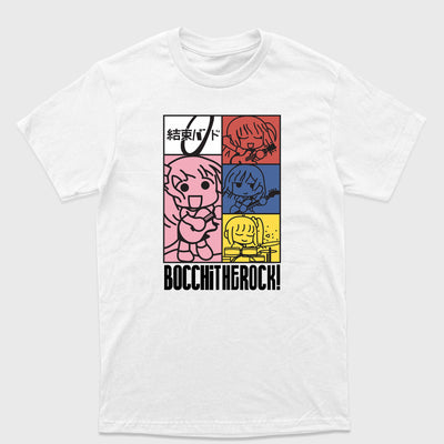 Camiseta Básica Kessoku Band Chibi Bocchi the Rock