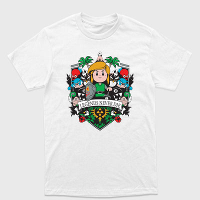 Camiseta Básica Legends Never Die Link Zelda