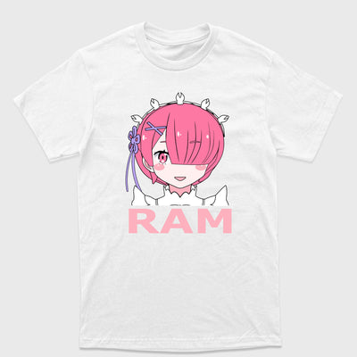 Camiseta Básica Ram Face ReZero Branco