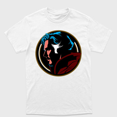 Camiseta Básica Retrato Dr. Stranho Stephen Branco