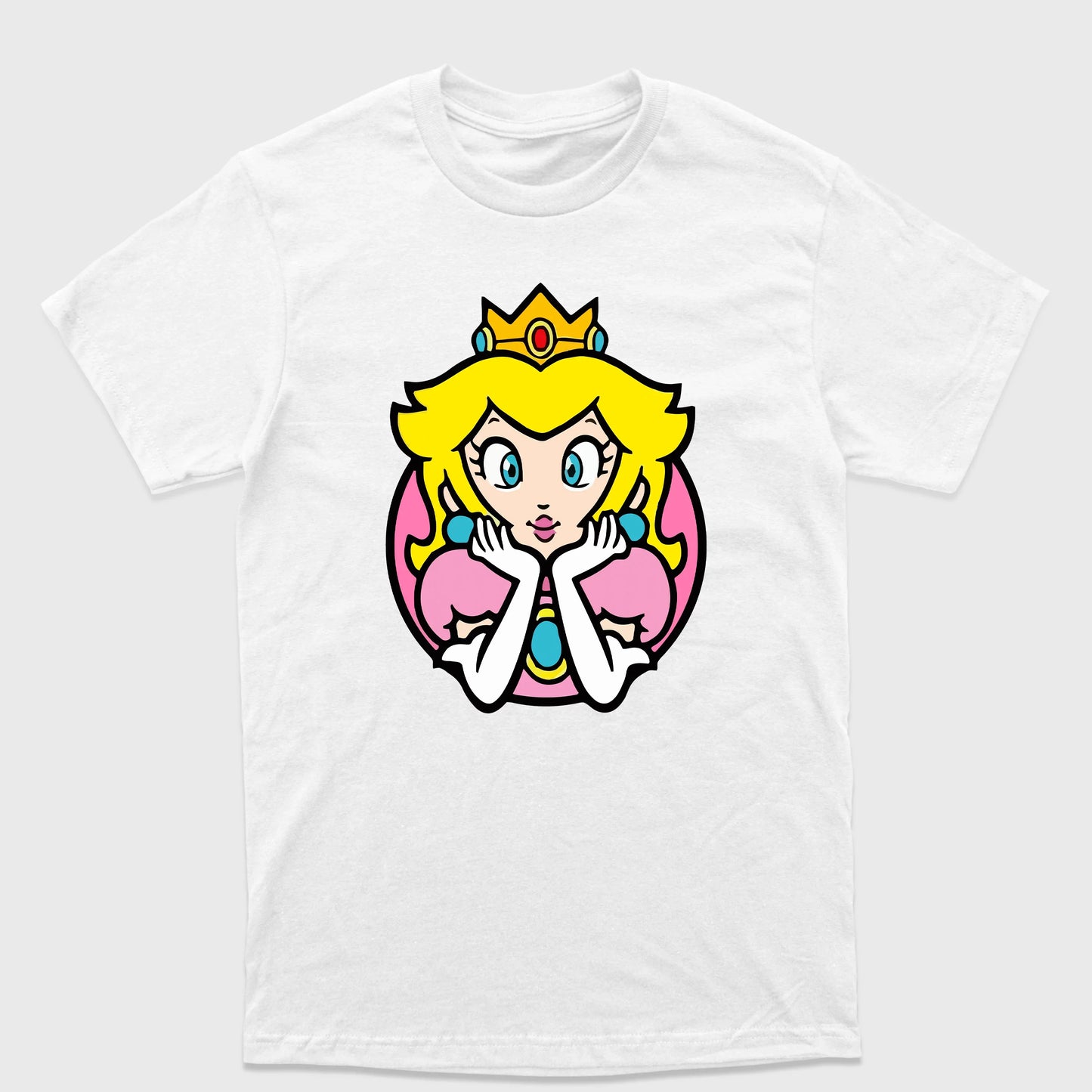 Camiseta Básica Retrato Peach Pose