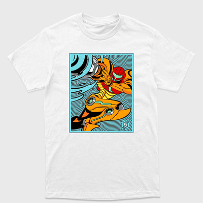Camiseta Básica Samus Metroit Game