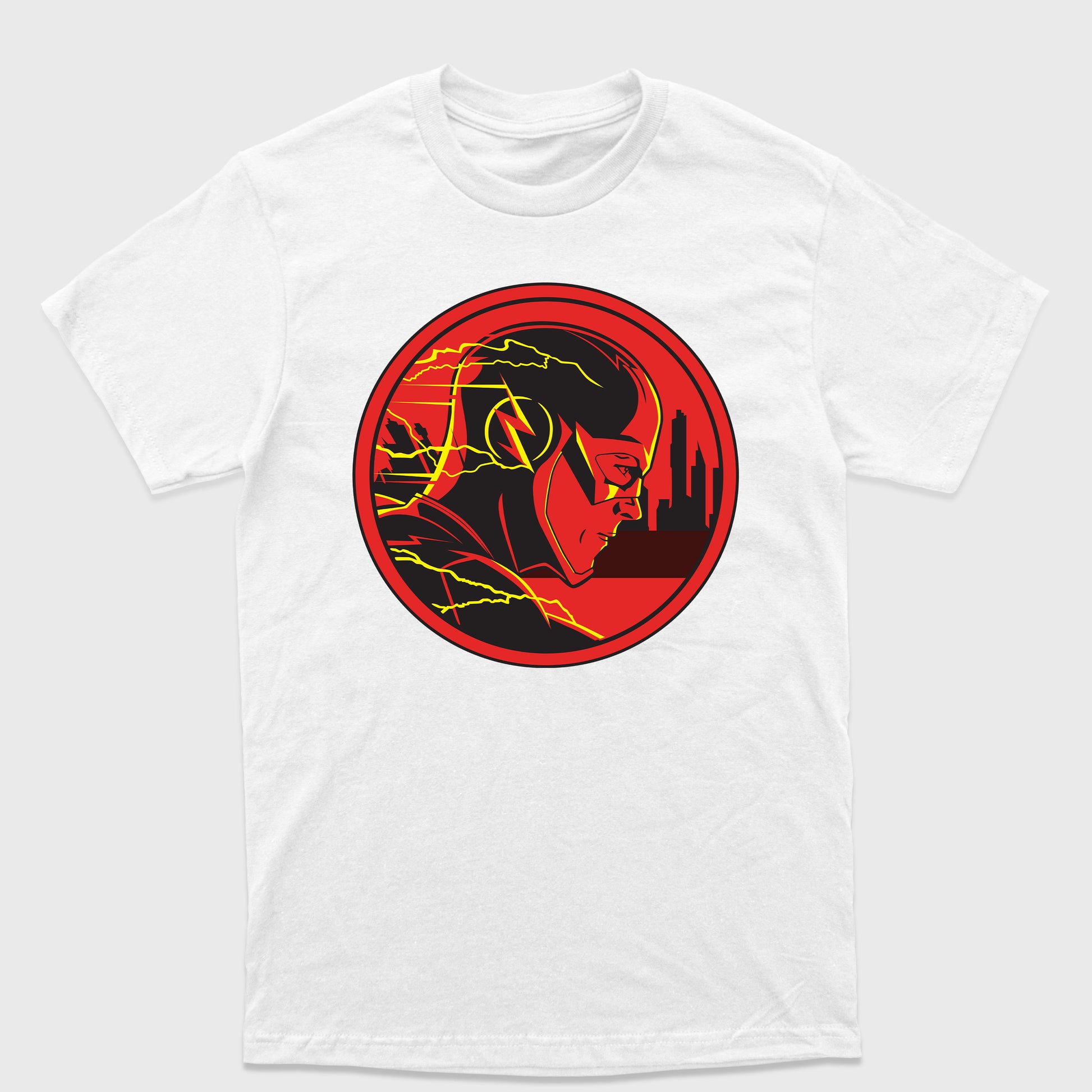 Camiseta Básica The Flash Head Branco