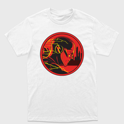 Camiseta Básica The Flash Head Branco