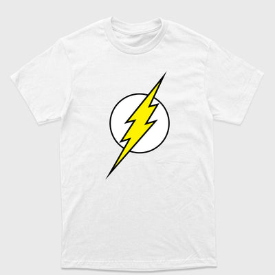 Camiseta Básica The Flash Logo Branco