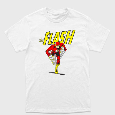 Camiseta Básica The Flash Running Branco