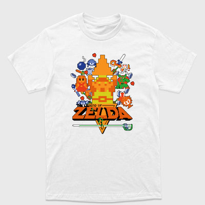 Camiseta Básica The Legend of Zelda Pixel Art