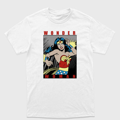 Camiseta Básica Wonder Woman DC Comics Branco