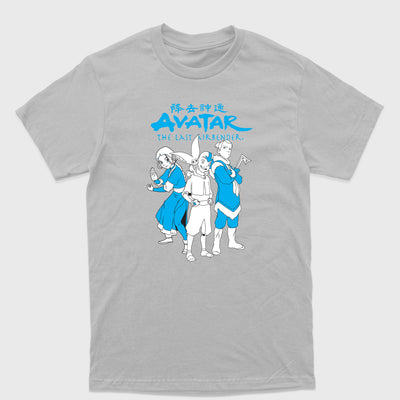 Camiseta Básica Aang Katara Sokka e Appa Avatar