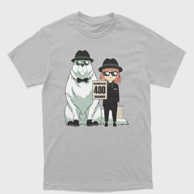 Camiseta Básica Bond e Anya Spy x Family