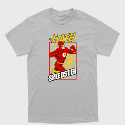 Camiseta Básica Flash Speedster Cinza 
