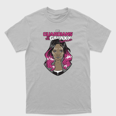 Camiseta Básica Gamora Guardiões da Galáxia Cinza 