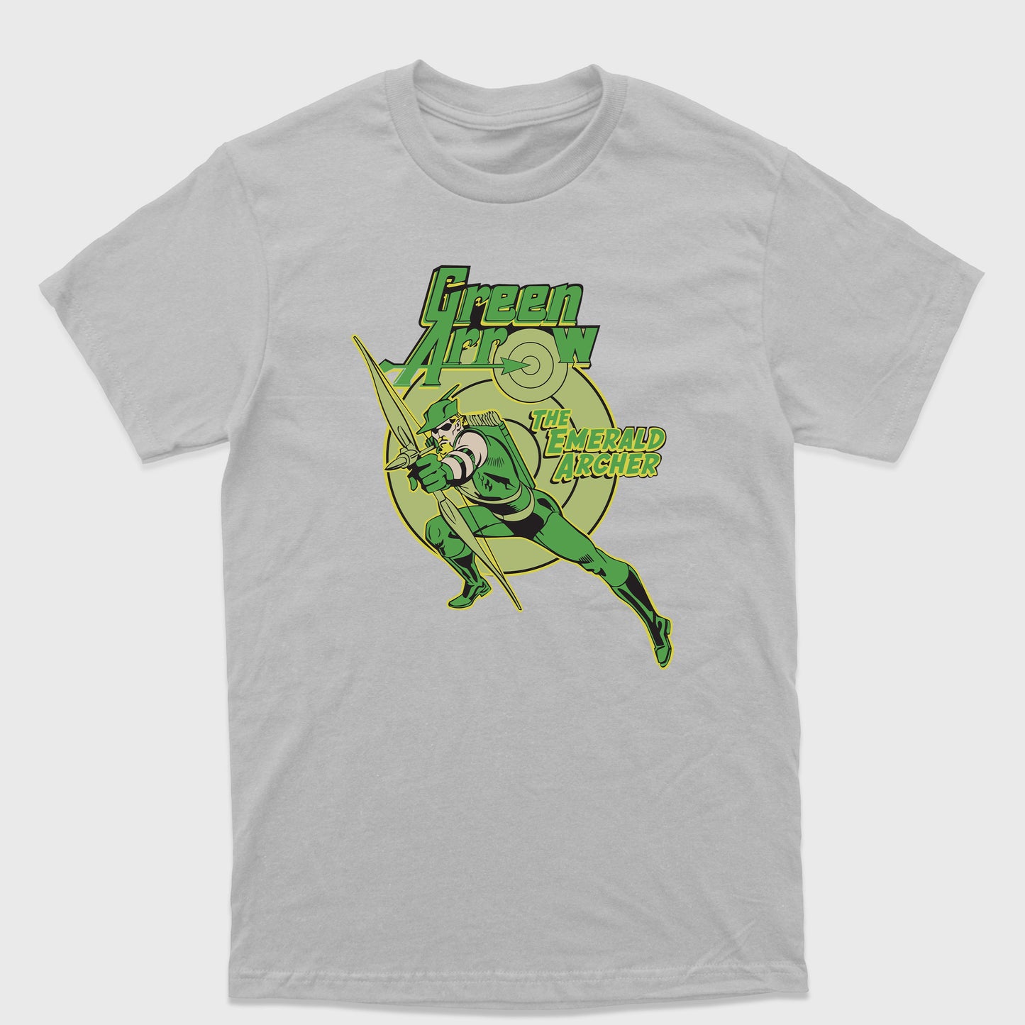 Camiseta Básica Green Arrow DC Comics  Cinza 