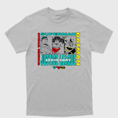 Camiseta Básica Justice League Legendary Cinza 