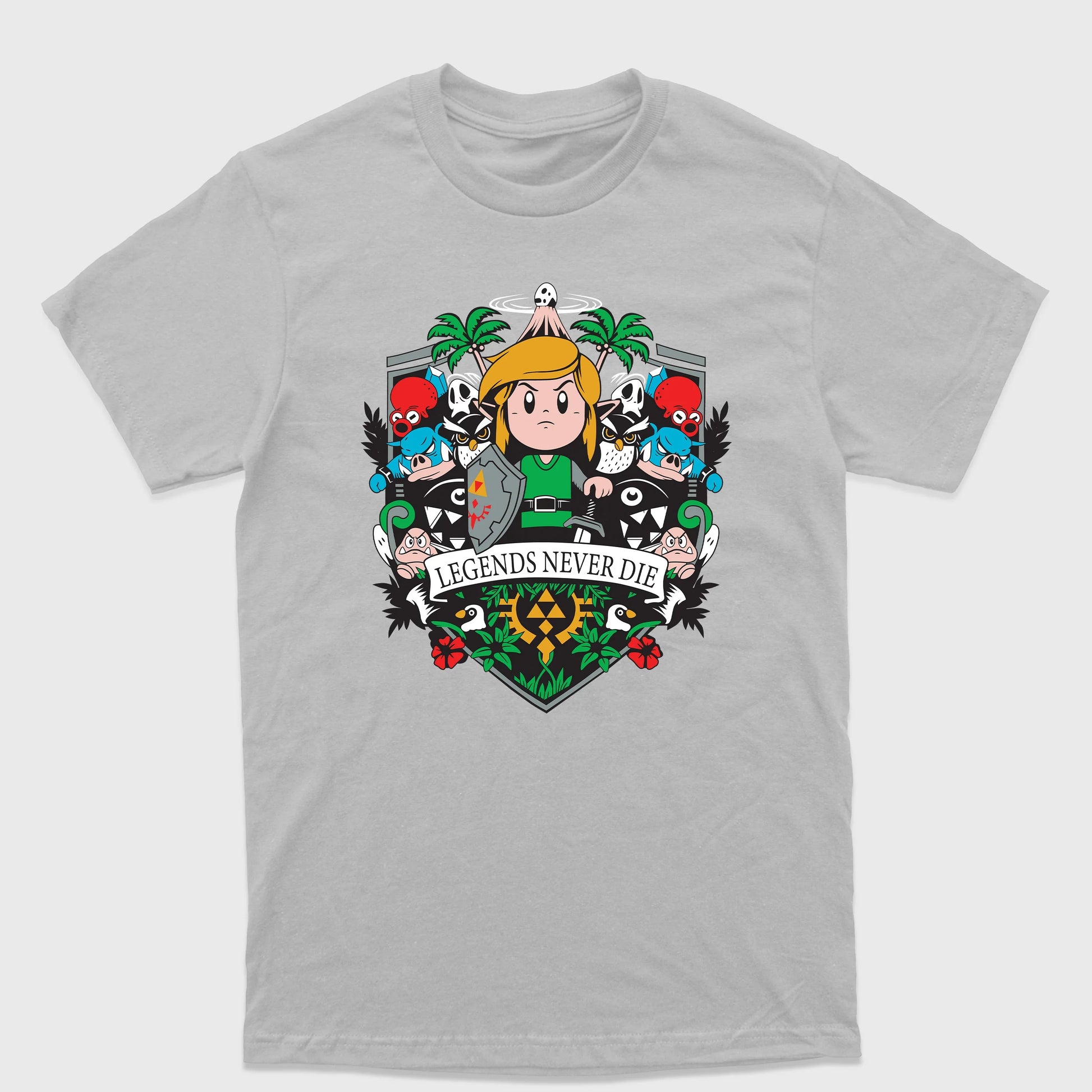 Camiseta Básica Legends Never Die Link Zelda